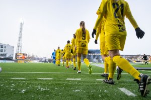 Bodø/Glimt har falt litt bak sine to opprykksrivaler. Denne runden venter et viktig derby mot TIL 2020. Foto: Kent Even Grundstad