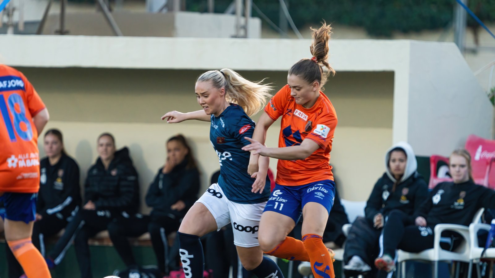 Det er duket for en ny duell mellom AaFK Fortuna og Viking denne runden. Her fra treningskampen på La Manga. Foto: Alexander Larsen