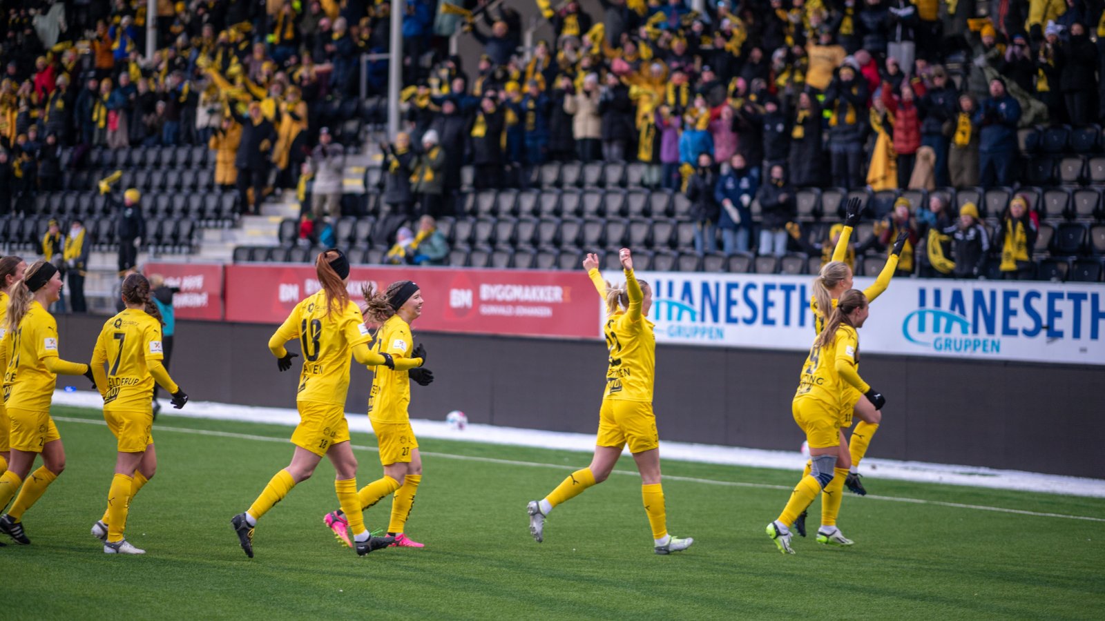 Bodø/Glimt påførte serieleder AaFK Fortuna sesongens første tap og klatret á poeng med opprykksrivalen. Foto: Kent Even Grundstad